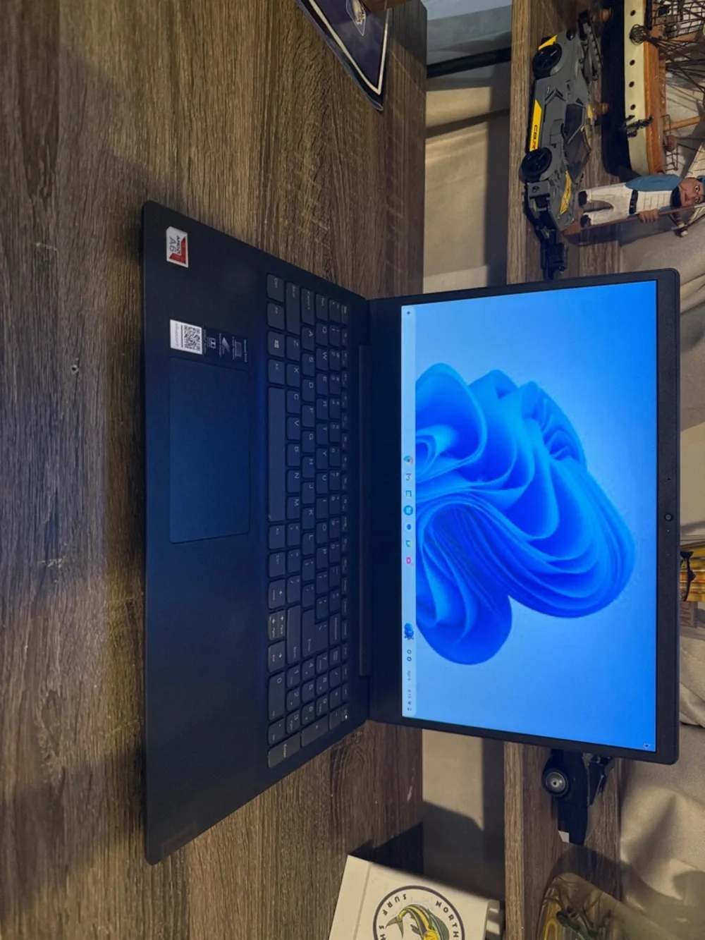 Lenovo Laptop in Black with Full-Size Keyboard